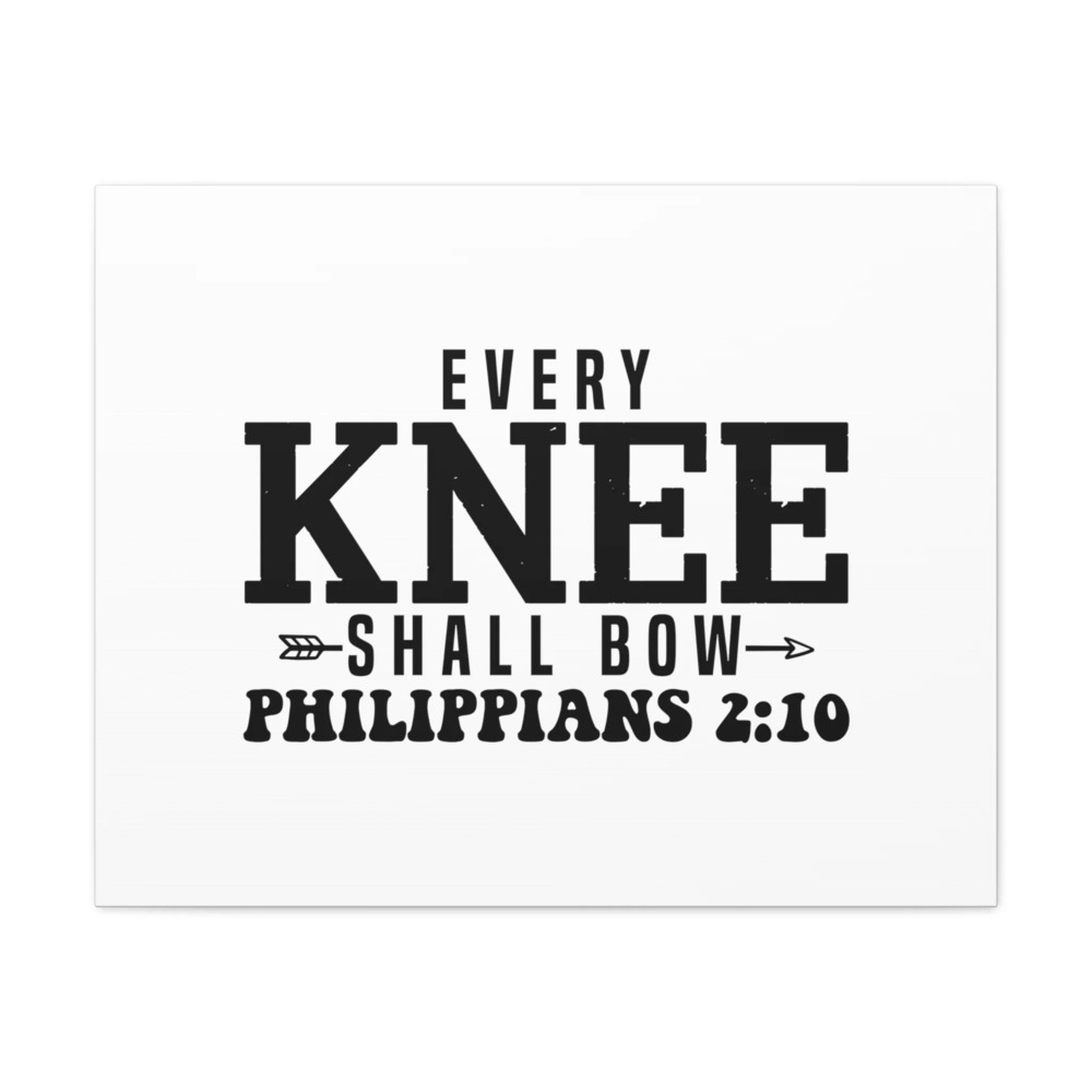 Scripture Walls Philippians 2:10 Every Knee Shall Bow Bible Verse Canvas